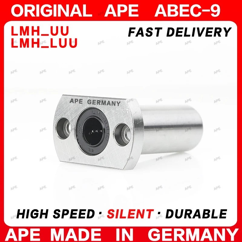 2-4PCS LMH8UU LM8HLUU 8 มม.LMH8 UU HLUU ABEC-9 Precision Linear Motion Bushing Double Seal Bearing ส
