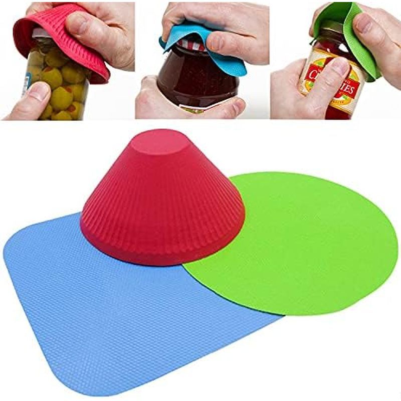 โถ Gripper อเนกประสงค์ยางแบบใช้ซ้ําได้ Gripper ที่เปิดขวด Gripper โถยางอเนกประสงค์เปิดฝาขวด Fit สําห