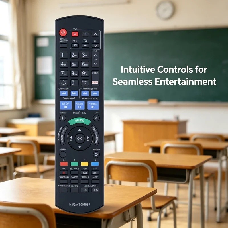N2QAYB001039 เปลี่ยนรีโมทคอนโทรลสําหรับ Panasonic Blu-ray DVD VCD Player HD Disc Player Controller