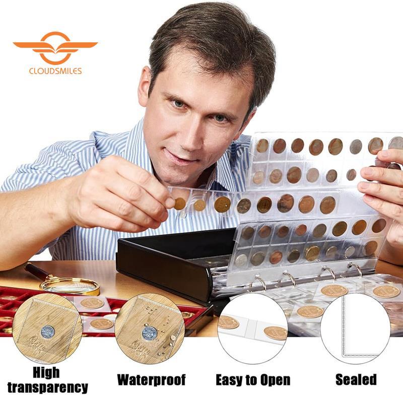 [CloudsMiles.th] Coin Sleeves Coin Bag Penny Coin Wrappers Cases Mini Pouch