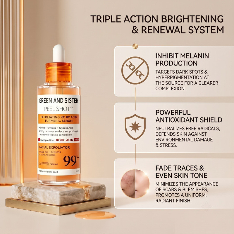 Koji Acid Turmeric Essence Beauty บุคคล Care Exfoliating Niacinamide Fruit Acid.Mexico 0813