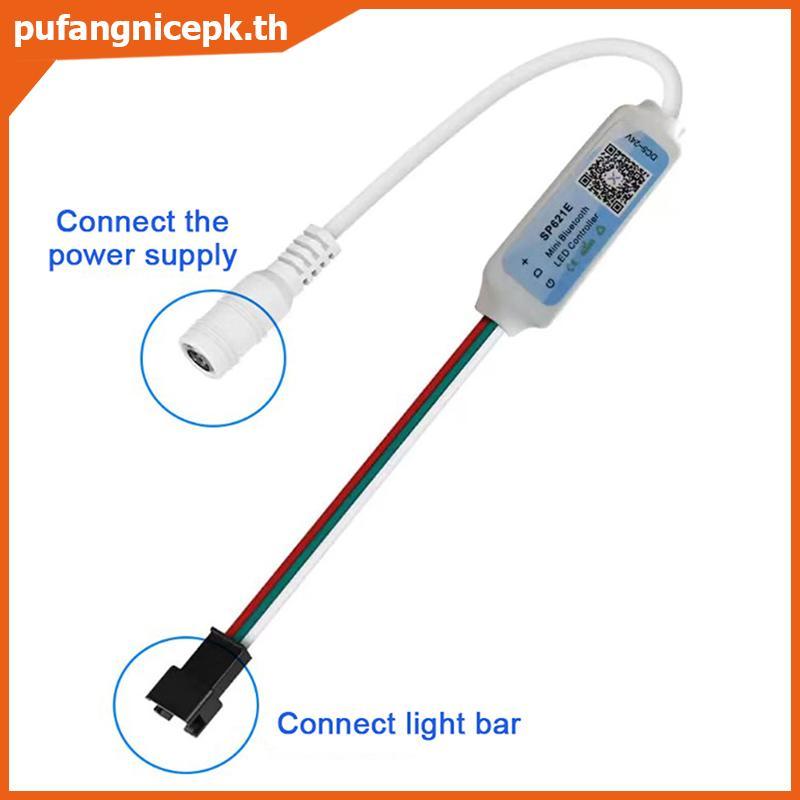 PUCEPK SP621E Mini RGB Controller สําหรับ WS2811 WS2812 WS2813 LED Strip Light Control -24V.