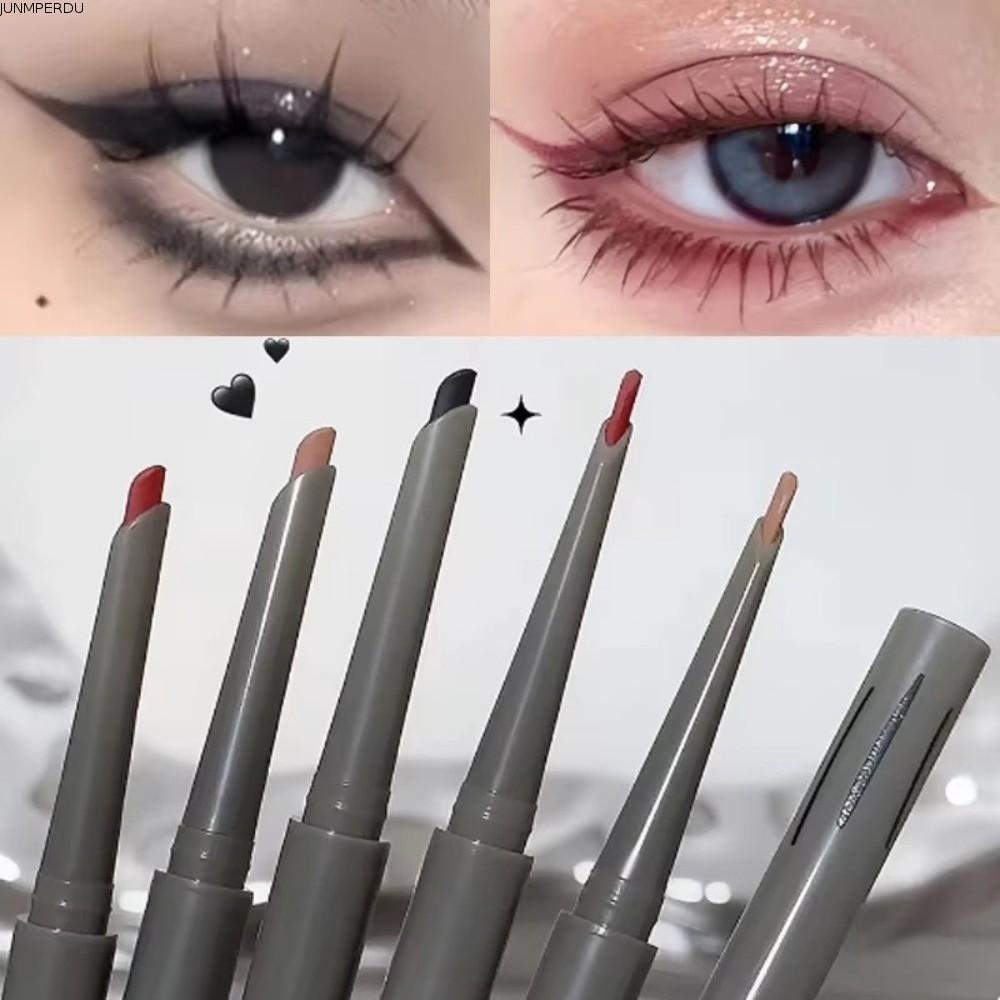 JUNMPER2R Rose Red Eyeliner, Matte Waterproof Formula Wine Red Eyeliner, Long-lasting Easy To Color 