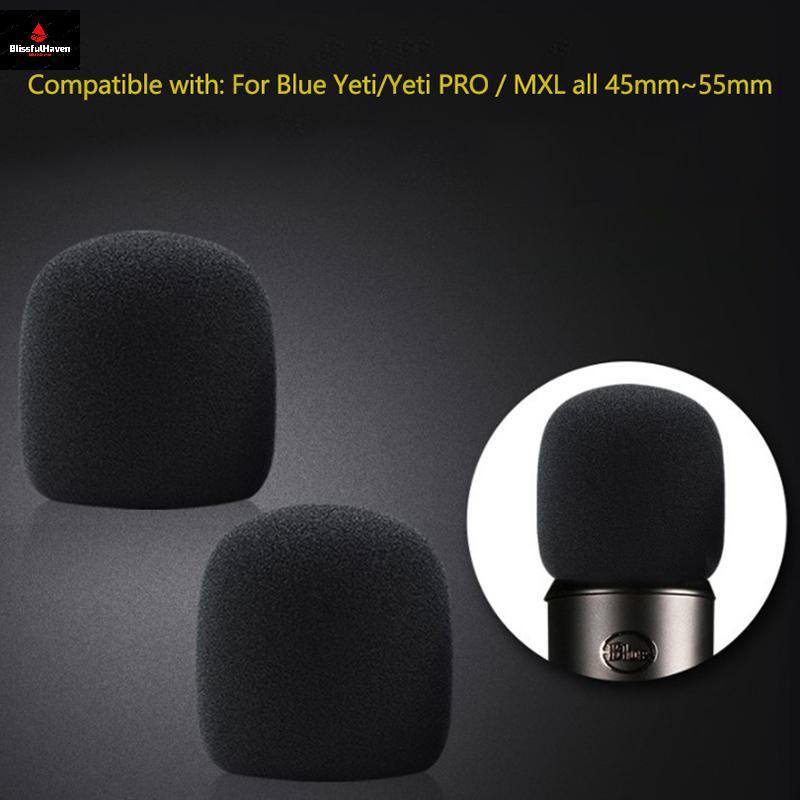 1PC ไมโครโฟนโฟมกรองกระจกฟองน้ําสําหรับ Blue Pro Mic