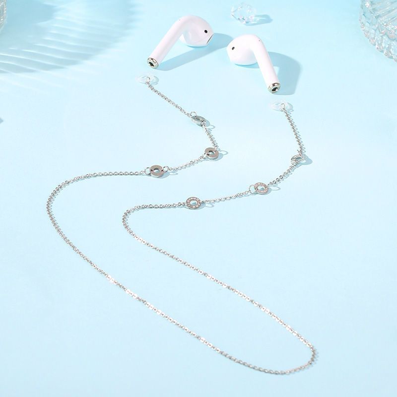 ชุดหูฟังบลูทูธ Anti-Lost CHAIN เชือก airpods2 ไร้สาย Anti-Drop CHAIN แขวนคอใส่สร้อยคอ Fe