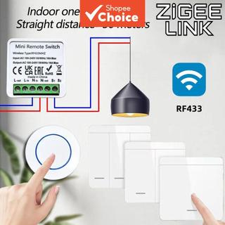 Smart Switch 【SAIMILI】สวิตช์ไร้สาย RF433 โมดูลรีเลย์ 1/2/3 ปุ่ม แผงผนัง มินิ กลม ปลั๊กสมาร์ท ตัวเก็บประจุ พัดลมไฟฟ้า