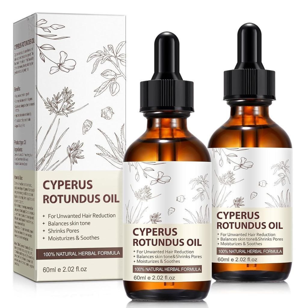 U4JK 2 ขวดน้ํามันวานิลลาสําหรับกําจัดขน-อ่อนโยนที่มีประสิทธิภาพ Body Hair Growth Inhibitor