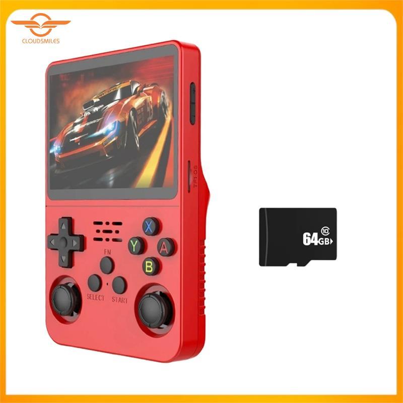 [CloudsMiles.th] R36S 3.5 นิ้วหน้าจอIPSคอนโซลเกมมือถือ 3200Mahแบตเตอรี่Dual 3Dจอยสติ๊กวิดีโอเกมอุปกร