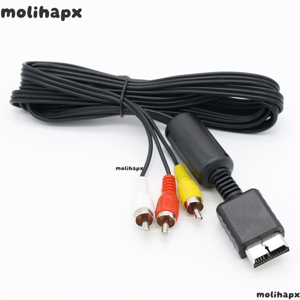 MOLIH สายสายไฟสายเกมสําหรับ Playstation PS1 PS2 PS3 TV Lead