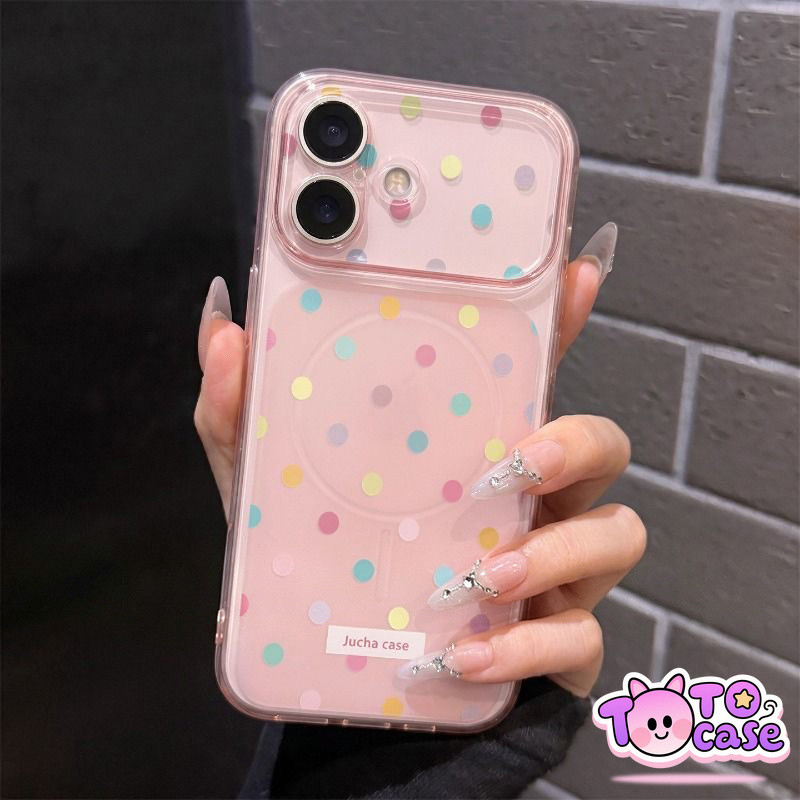 จุดเล็กๆ สีสันสดใส หวานหอมสดชื่น TPU เหมาะสำหรับ Iphone 13 Pro Max 15 Pro Max 17 11 12 14 16 Pro Max เคสใสกันตกมือถือ