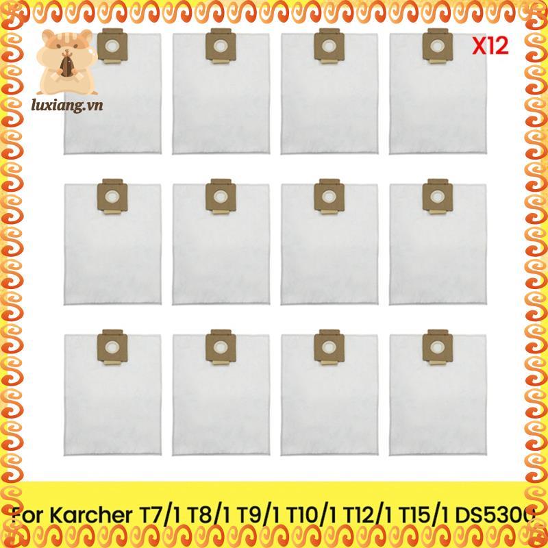 อะไหล่ทดแทน- ถุงเก็บฝุ่น(12PCS) สําหรับ T7/1 T8/1 T9/1 T10/1 T12/1 T15/1 DS5300 หน่วยกรองสูญญากาศ