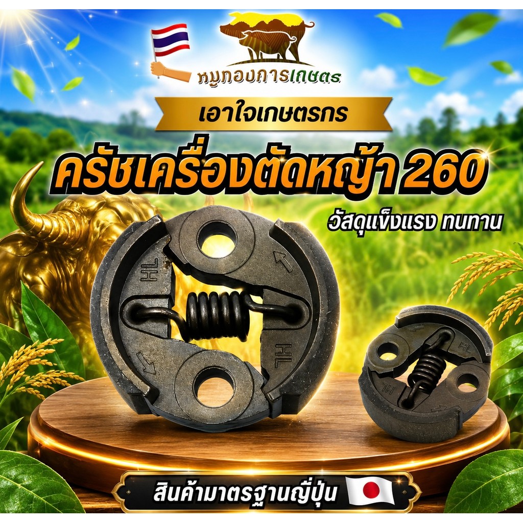 ครัช 260 ครัชเครื่องตัดหญ้า ผ้าครัชหนา วัสดุแข็งแรง ทนทาน สินค้าได้มาตรฐาน ครัช 260