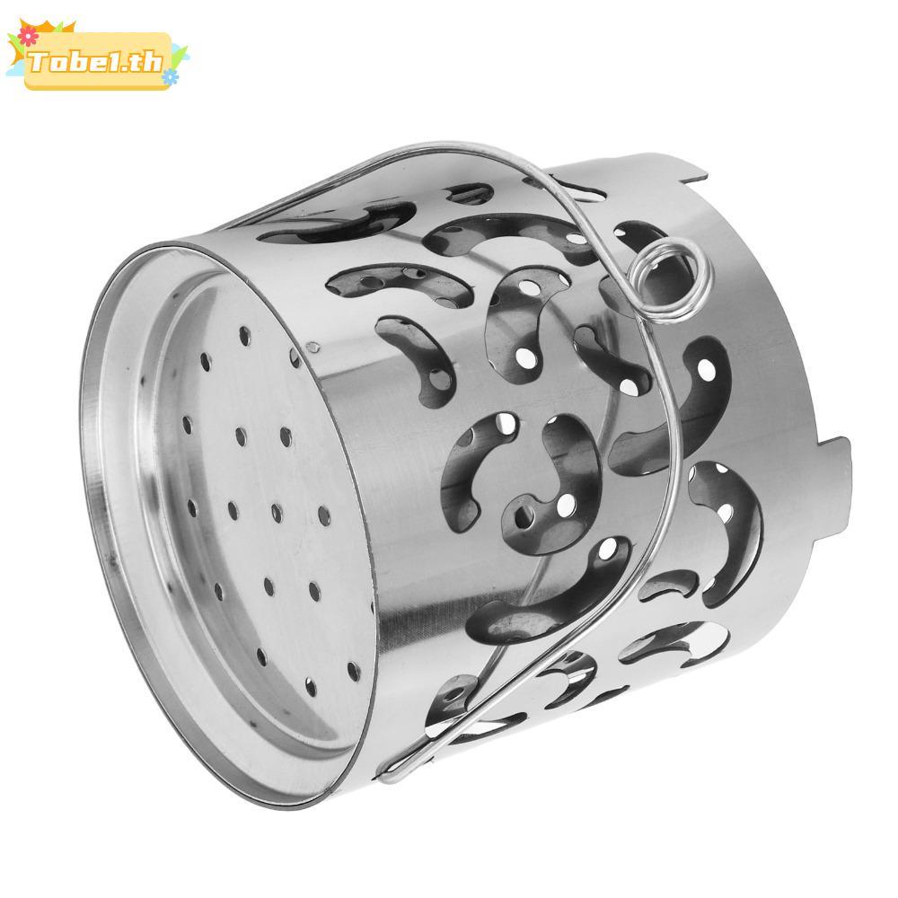 TOBE1 Camping Heater, สแตนเลสแบบพกพา Camping Heater เตา, ทนทานพร้อมที่จับ Mini Multifunctional Warmi
