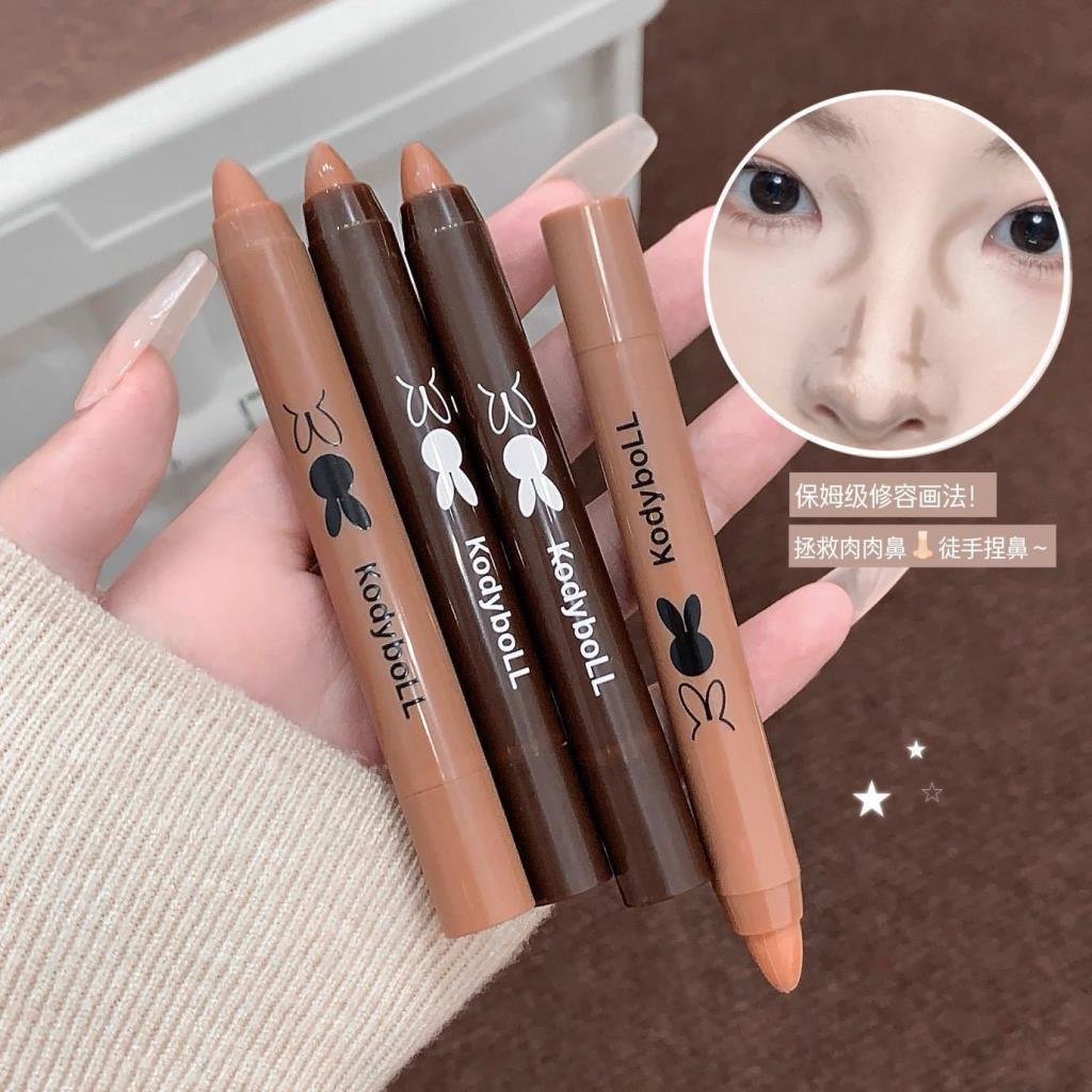 The Rule of the Square Round Face Asian Makeup Bone Phase!Contouring ปากกาครีมเปลี่ยนแป้ง Matte Shad