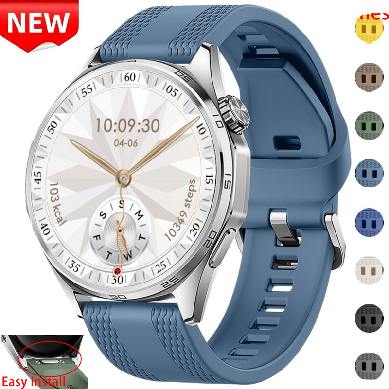 Universal 22 มม.ซิลิโคนสําหรับ Huawei นาฬิกา GT7/GT6/GT5/GT4 pro 46 มม.สําหรับ Ultimate2/Runner2 ปุ่มความดัน Band