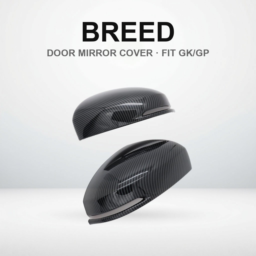 【BREED】 Fit FIT 3 Fit Hybrid GK series GK3 GK4 GK5 GK6 GP5 GP6 Carbon-style Door Mirror Cover