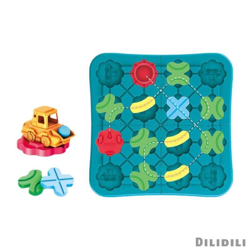 [Dilidili] เขาวงกตเหตุผล Brainteaser ของเล่น DIY Marble Maze Board ฝึกสมอง Marble Course Brainteaser