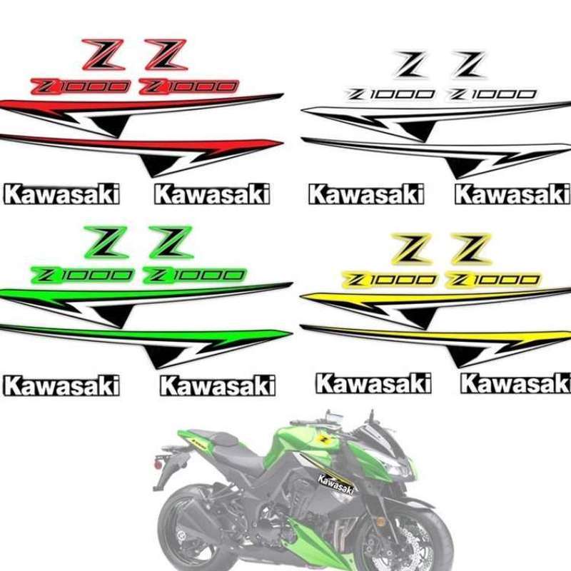 สติ๊กเกอร์ Kawasaki Z1000 ปี 2010-2013 ลายเต็มคัน กันน้ำ กันแดด แต่งแฟริ่งและตัวรถ ลายกราฟิก