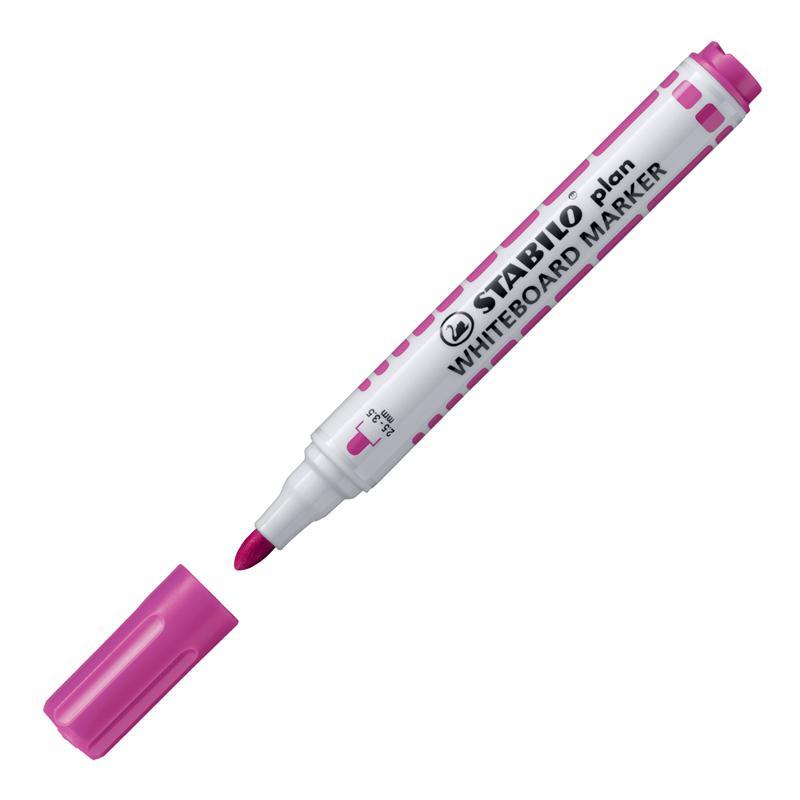 STABILO plan ปากกาไวท์บอร์ดหัวกลม รุ่น Plan 641 สีชมพู