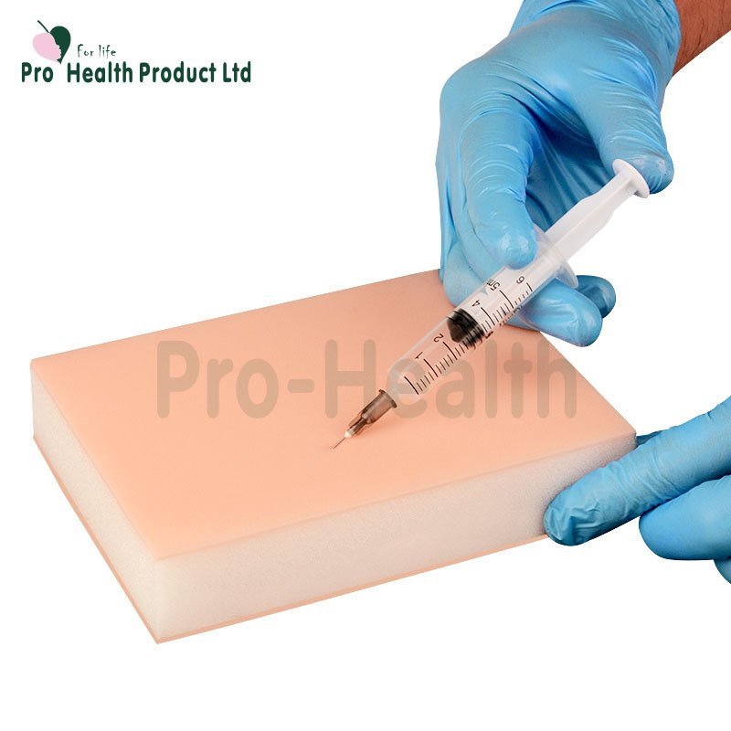 Subcutaneous Injection Training Pad with Sponge for Medical Student, Silicone Injection Practice Ski