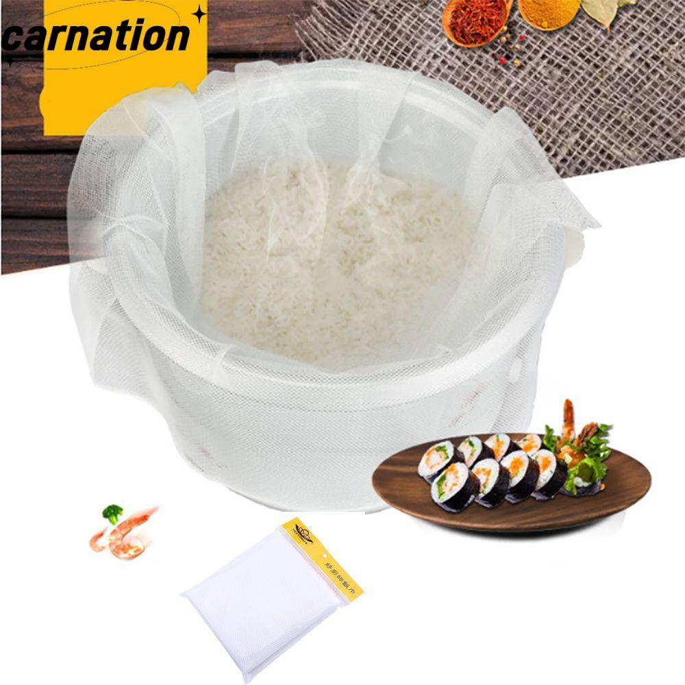 CARNATION Rice Towel Non-Stick Cotton Steamer สําหรับซูชิ Cuisine ผ้าตาข่าย