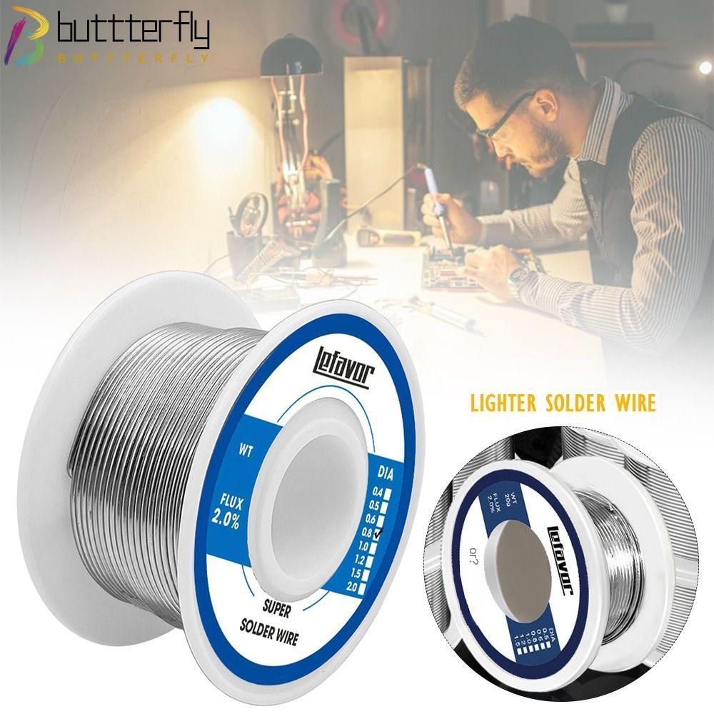 BUTTTERFLY Corel Solder, Low-melting No-clean ลวดเชื่อมอุณหภูมิต่ํา, Universal FLUX 2.0% 20g 50g 100