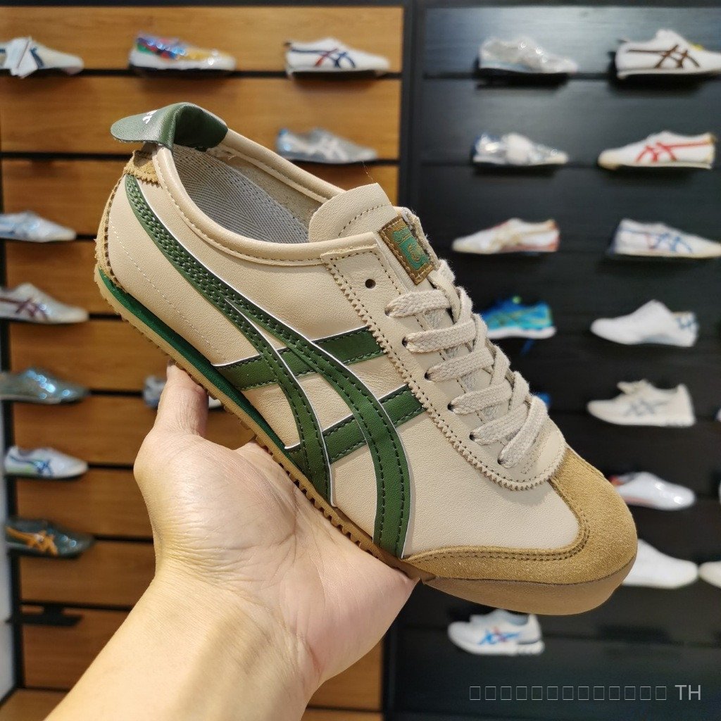 Onitsuka Tigr MEXICO 66 รองเท้าคู่ย้อนยุครองเท้าลําลองรองเท้ากีฬา E2C2