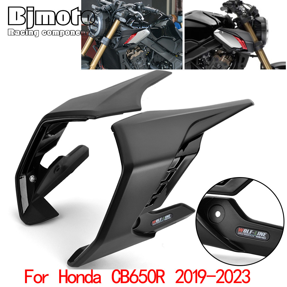 ที่ปรับแต่งได้ CB650R 2023 CB 650R Winglets สําหรับ Honda CB-650R 2019-2023 รถจักรยานยนต์ Fin Trim ฝ