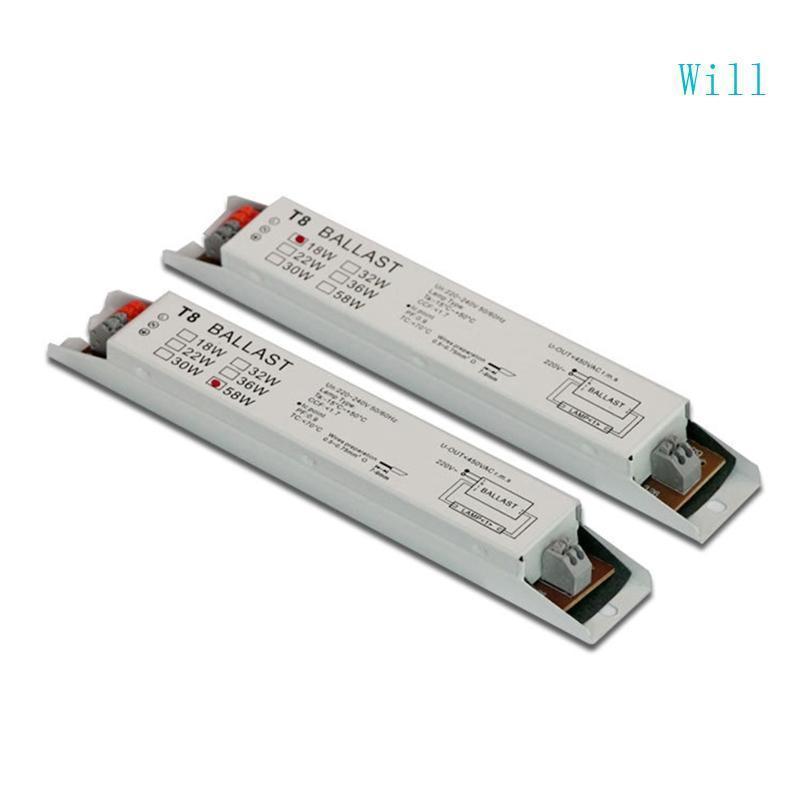 จะ Universal T8 บัลลาสต์อิเล็กทรอนิกส์ 1x 18W 1x 58W อะแดปเตอร์บัลลาสต์โคมไฟเรืองแสง