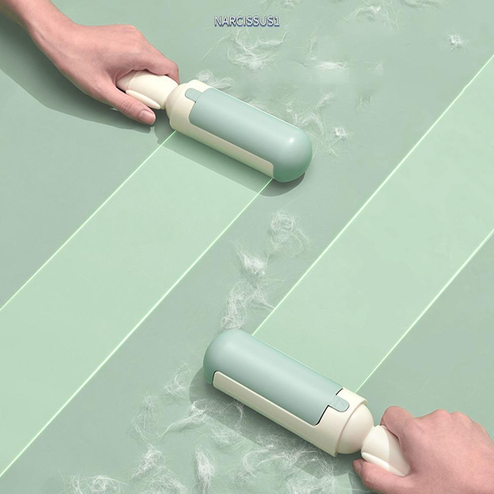 NARCISSUS13A0E ลูกกลิ้งขนสัตว์เลี้ยง, Reusable Two Way Push and Pull Pet Hair Remover, พร้อมฐานทําคว