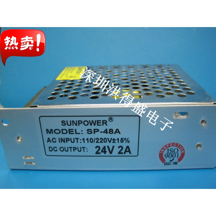 SUNPOWER SP-48A 24V2A Switching Power Monitoring Power แหล่งจ่ายไฟ LED อุตสาหกรรม