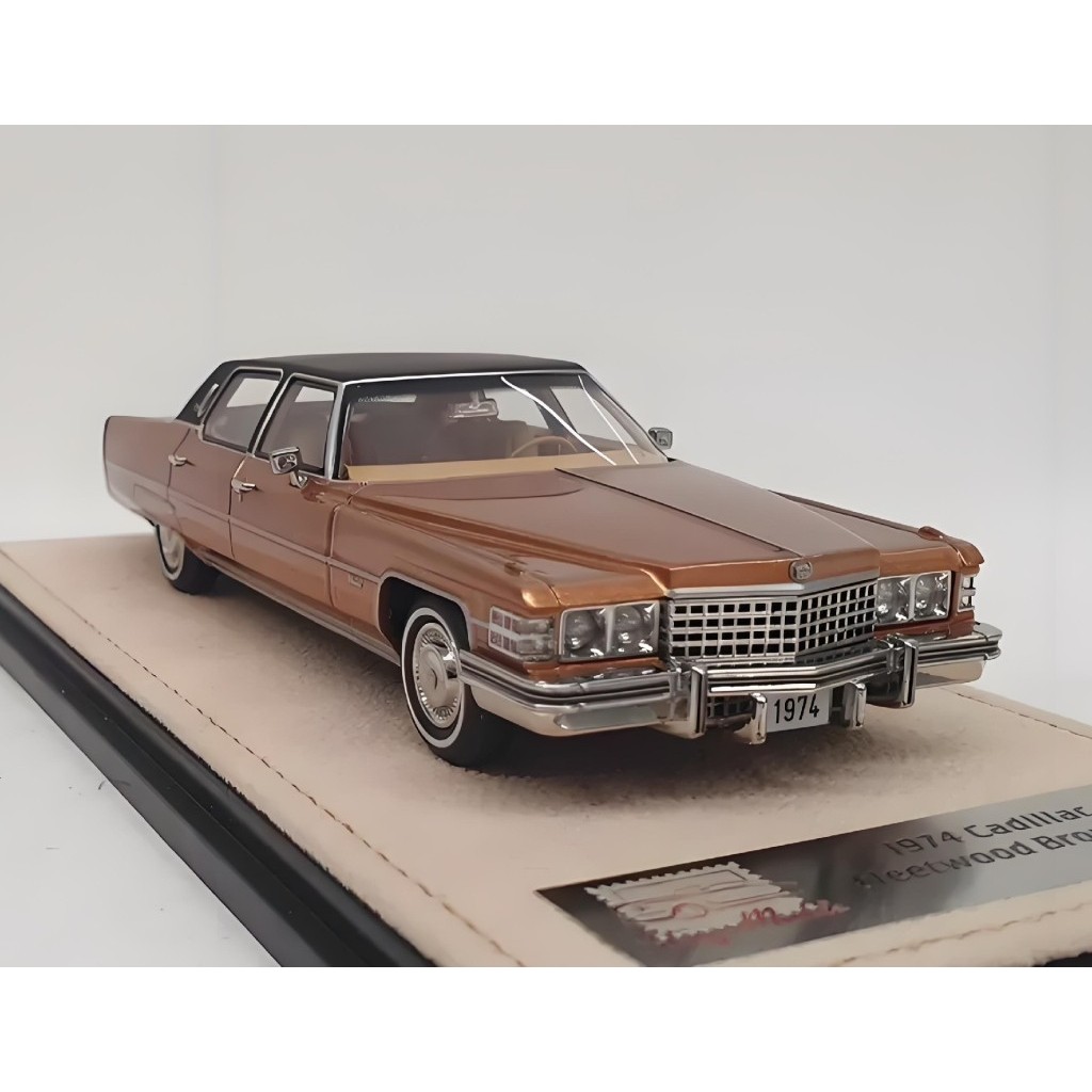 [คลังสินค้าพร้อม] [ขาย] [หายาก] 1/43stamp Cadillac Fritt Wood/FLEETWOOD BROUCHAM/1974 ไม่มีผู้ผลิตรั