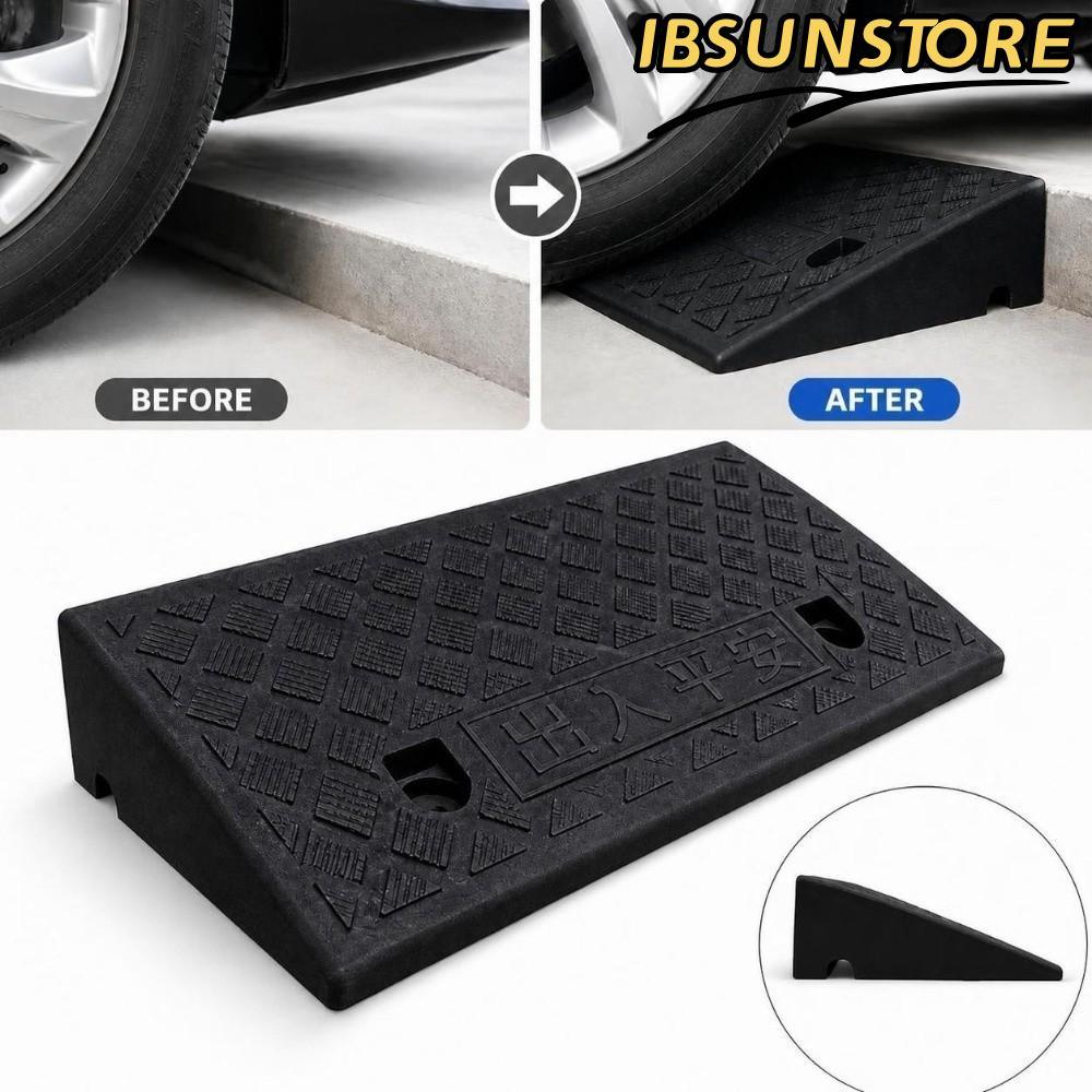 IBSUNSTORE เกณฑ์ Ramp, พลาสติกกันลื่น Driveway Ramp, แบบพกพา Heavy Duty 50/70/100 มม. Curb Ramp Door