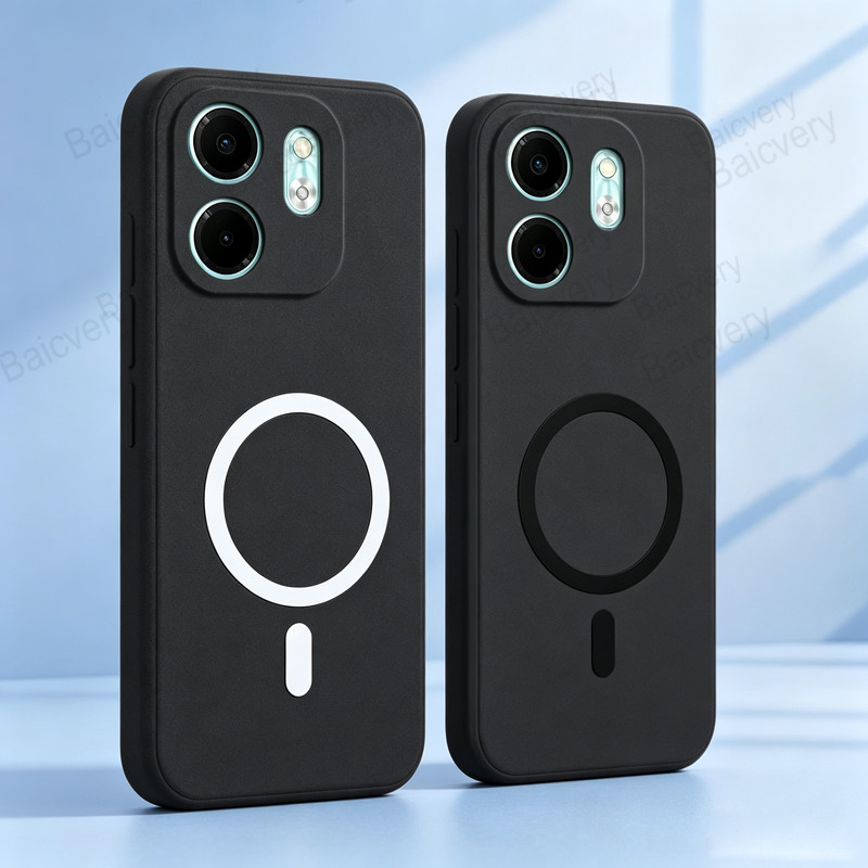 สําหรับ Infinix HOT 50i X6531 X6531B Soft TPU สําหรับ Infinix Smart 9 X6532 พร้อมสติกเกอร์แม่เหล็กสํ