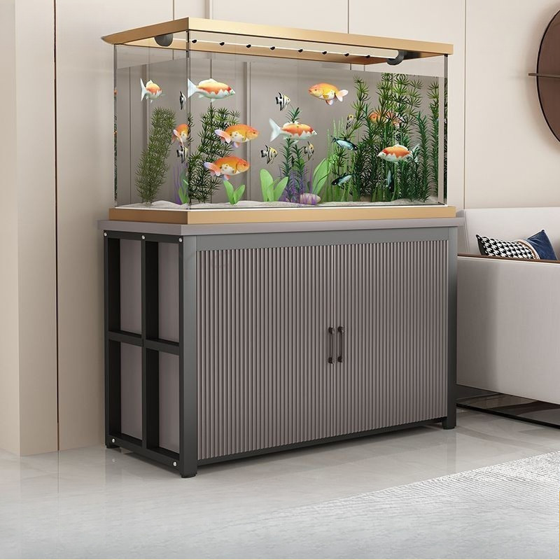 Home-specific Fish Tank Cabinet Multi-functional Storage Fish Tank Stand Metal Weight-bearing Fish T