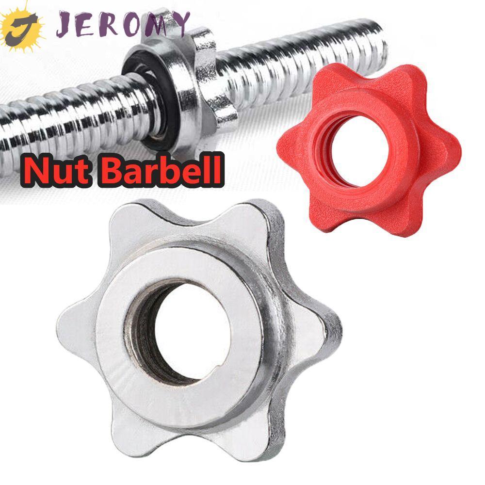 JEROMY Dumbell Nut Clamps Dumbell Standard Anti-slip Dumbell Accessory Safety Protection Weight Lift