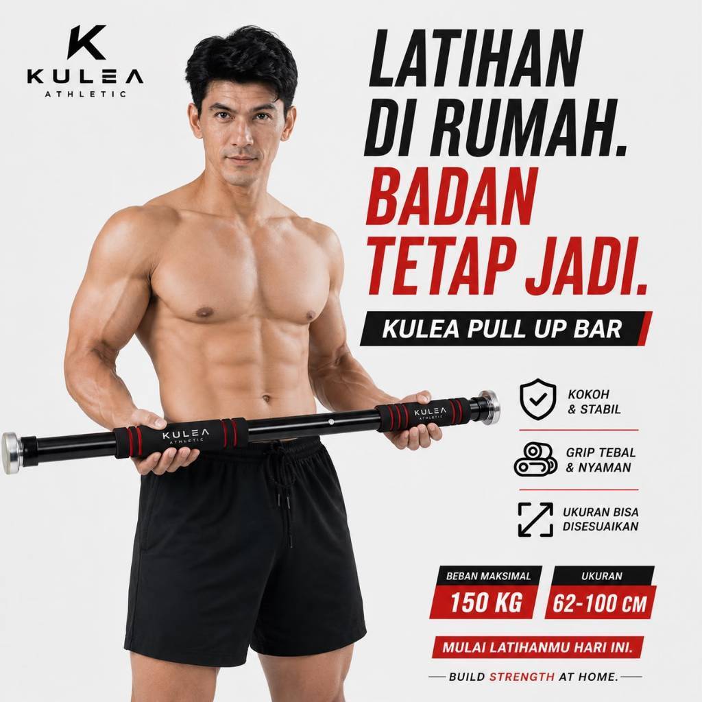 Pull Up Bar หรือประตู Pull Up Adjustable Chinning Bar สําหรับสร้างกล้ามเนื้อ HOME WORKOUT