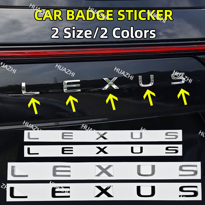 3D ABS รถสัญลักษณ์ด้านหลังสติกเกอร์ป้ายสําหรับ Lexus NX คือ 250 RX GS UX RX300 RX350 CT200H GX460 ES
