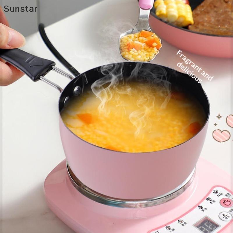 Sunstar Nonstick Mini Cast Iron Skillet ยาวสําหรับทําอาหารไข่เบเกอรี่หรือเสิร์ฟส่วนบุคคลอาหารครัวเคร