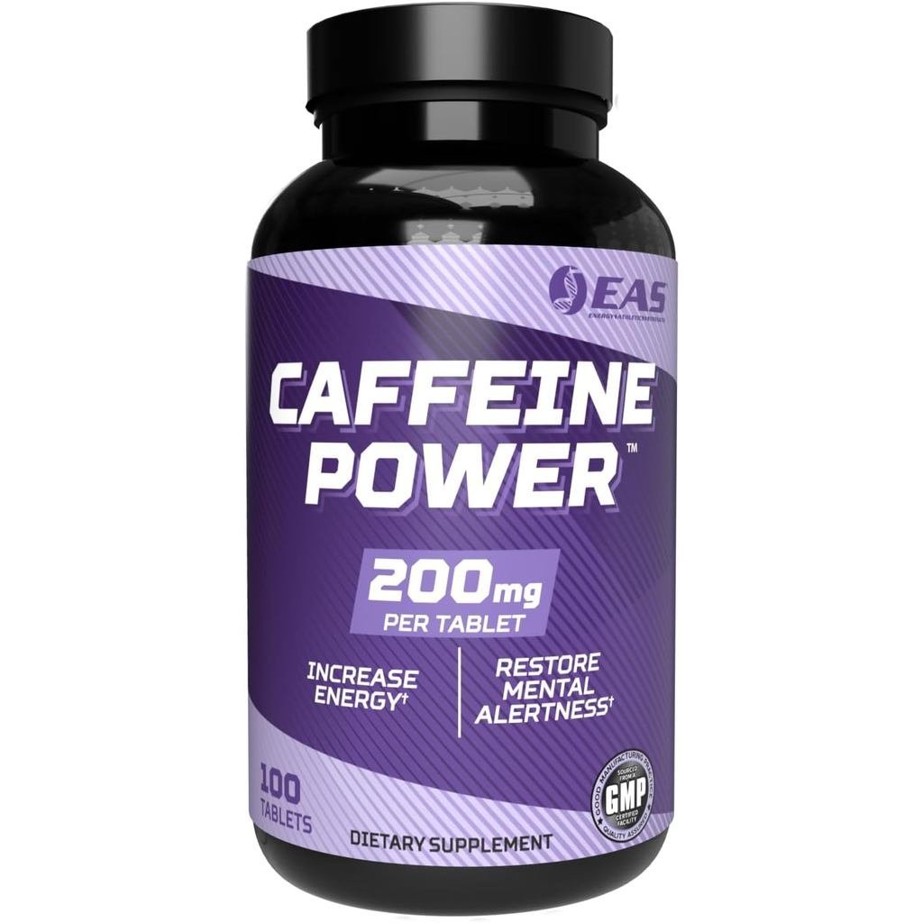 EAS Caffeine Power 200mg รองรับพลังงาน 100 เม็ด
