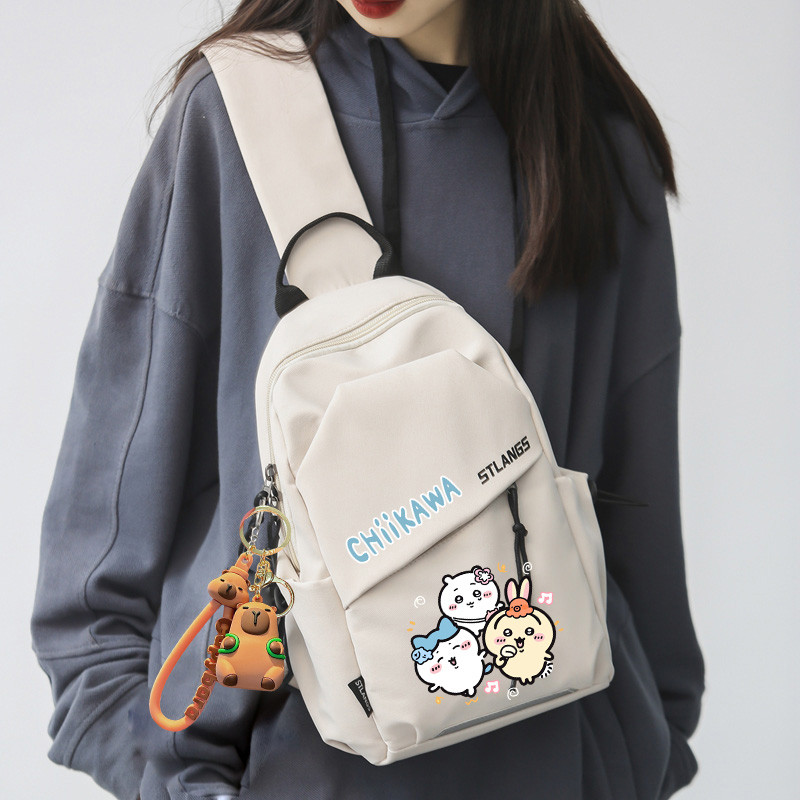 Chikawa chikawa Messenger Bag Usaki Backpack Canvas Bag Girl chikawa Large Capacity Shoulder School 