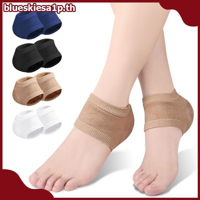 BU เจลซิลิโคน Heel Protector Sleeve Heel Pads Heel Cups Plantar Fasciitis Support Feet Care Skin Rep