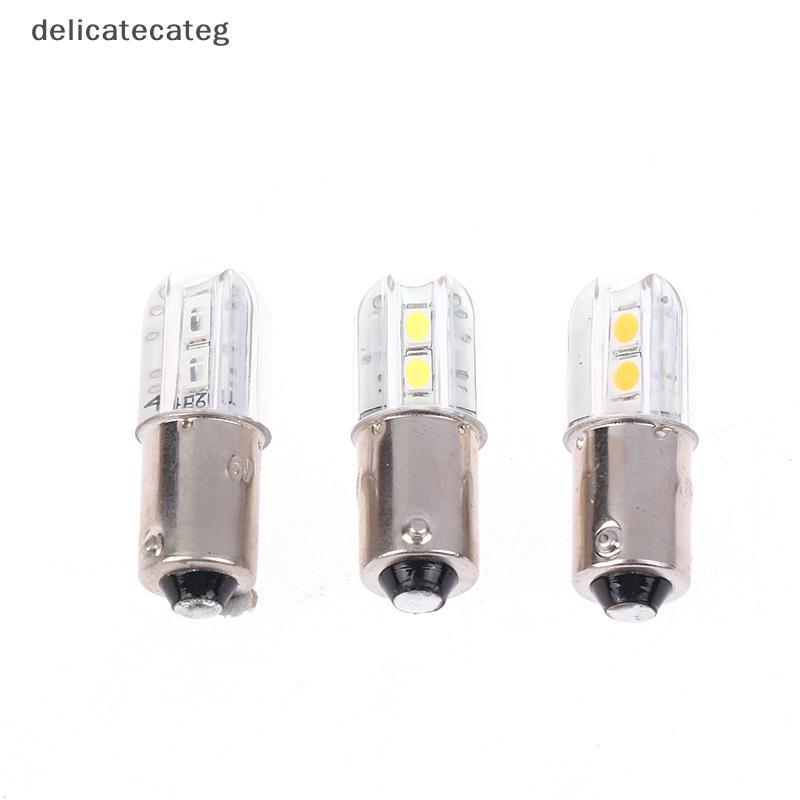 Delicateg BA9S หลอดไฟ LED 6V อัพเกรดหลอดไฟ 4LED โคมไฟสําหรับไฟฉายไฟหน้ามอเตอร์จักรยานเครื่องมือหลอดไ