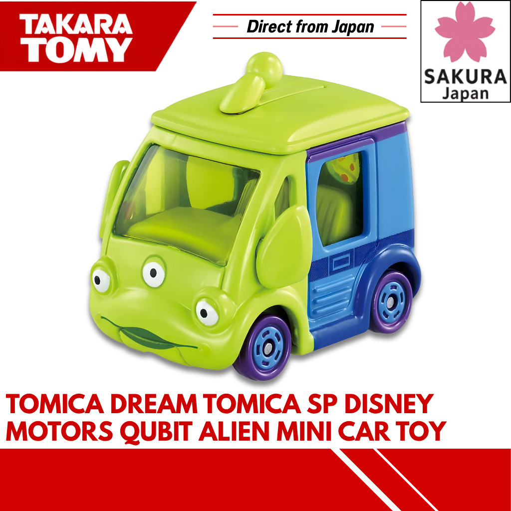 TAKARA TOMY Tomica Dream Tomica SP Disney Motors Qubit Alien Mini Car Toy, Ages 3 and up