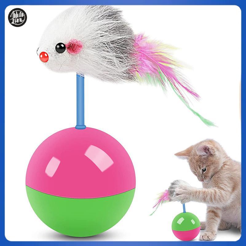 WL| Tumbler Mouse ของเล่นแมวของเล่นสัตว์เลี้ยง Roly Poly Toy ใหม่