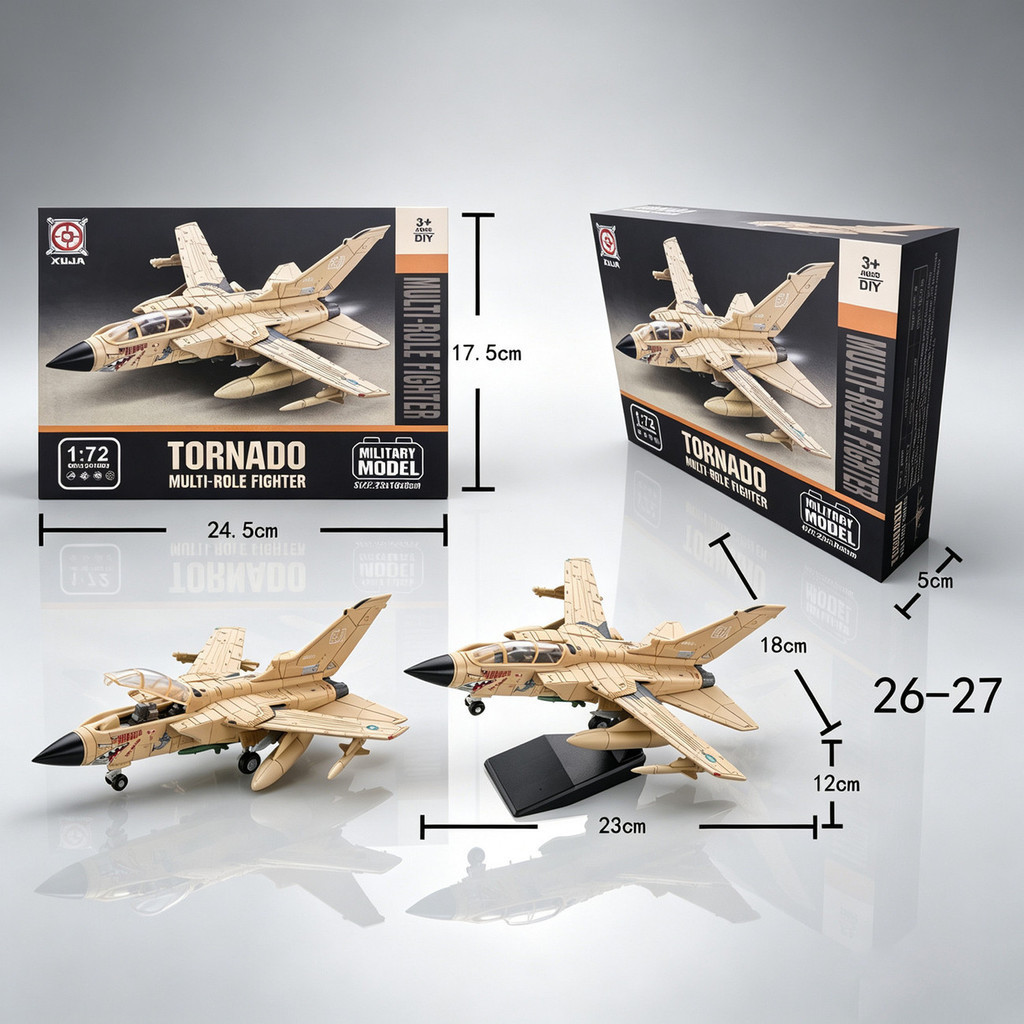 [Wild Wind Tornado] 1: 72 High-Precision Fighter รุ่น Variable ด้านหลังปีกสองที่นั่ง Fighter Bomber 