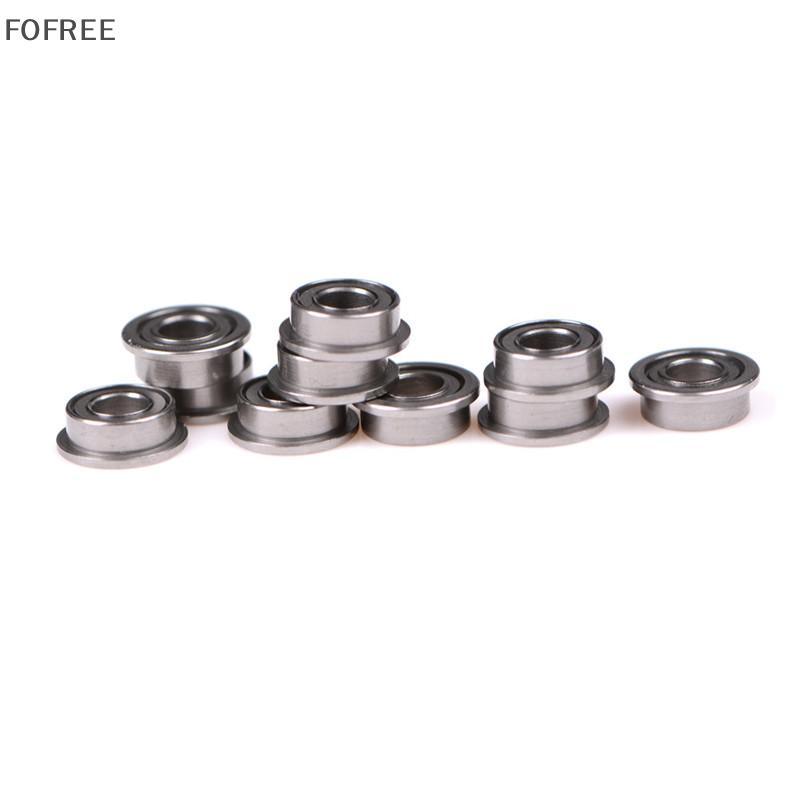 FOFREE 10PCS MF63zz Mini Metal Double Shielded Flange Ball Bearings (3mmX6mmX2.5mm) DDC