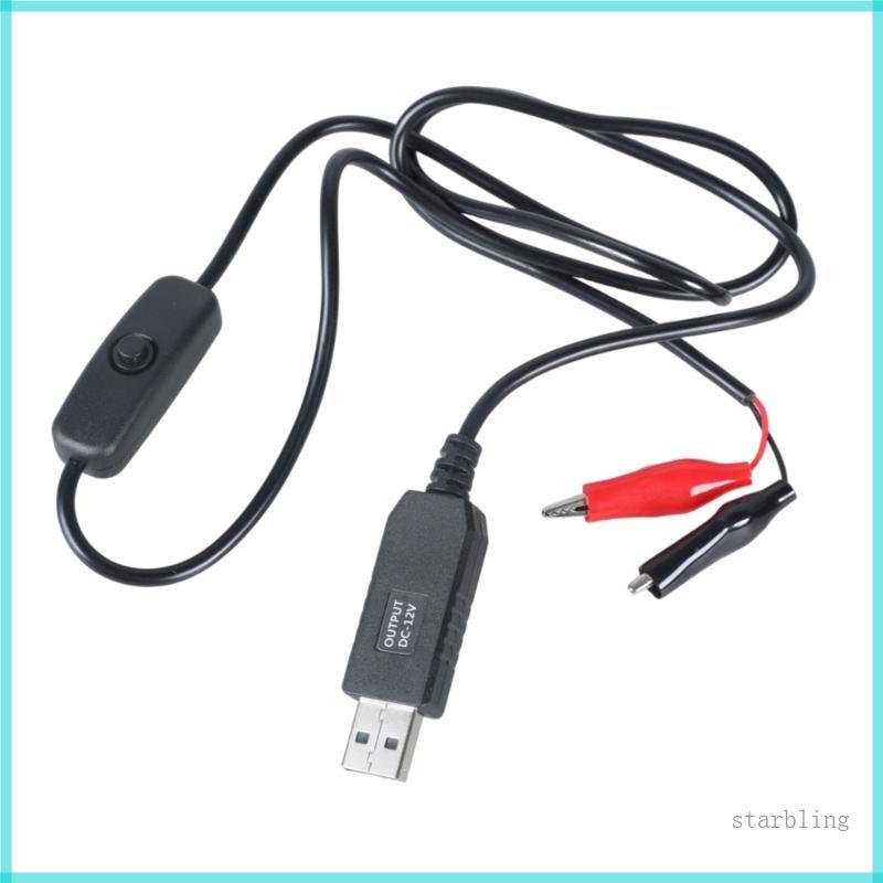 Star 5V อินพุต 12V 0 5A เอาต์พุต USB สายไฟ 2M สายไฟยาวสําหรับ LED Light พัดลมตั้งโต๊ะ