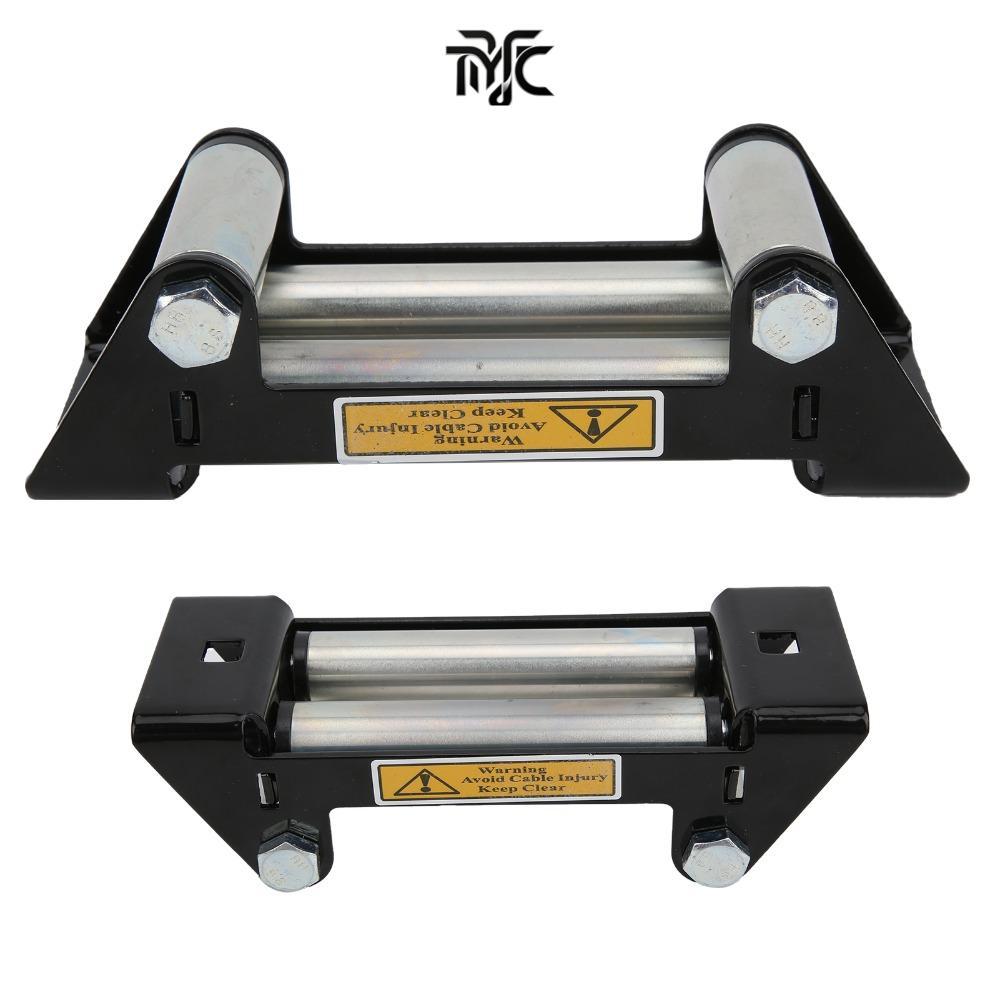 TYJPV Winch Roller Fairlead, Bolt Pattern Mount Iron สังกะสีชุบ Universal Winch Fairlead, Universal 
