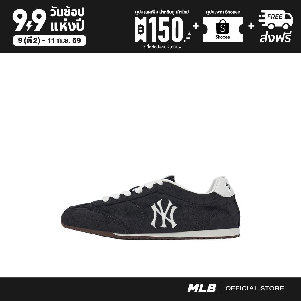 MLB รองเท้าผ้าใบ ยูนิเซ็กซ์ Base Low Sd (Suede) รุ่น 3ACVWL16N 50BKS สีดำ